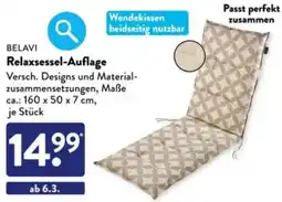 Aldi Süd BELAVI Relaxsessel-Auflage Angebot