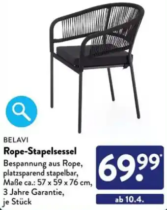 Aldi Süd BELAVI Rope-Stapelsessel Angebot