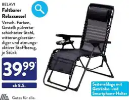 Aldi Süd BELAVI Faltbarer Relaxsessel Angebot