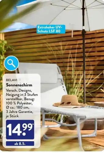 Aldi Süd BELAVI Sonnenschirm Angebot