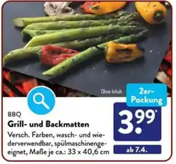 Aldi Süd BBQ Grill- und Backmatten Angebot