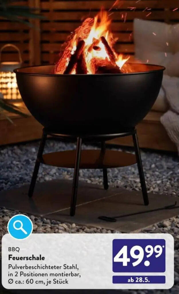 BBQ Feuerschale Angebot bei Aldi Süd