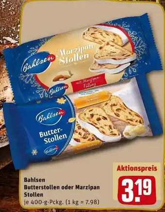 REWE Bahlsen butterstollen oder marzipan stollen Angebot