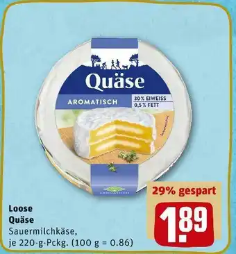 REWE Loose quäse Angebot