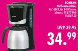 Möbel Boss BOMANN Kaffeemaschine Angebot