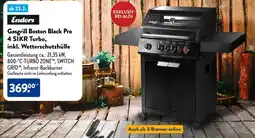 Aldi Nord Enders Gasgrill Boston Black Pro 4 SIKR Turbo, inkl. Wetterschutzhülle Angebot