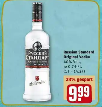 REWE Russian standard original vodka Angebot