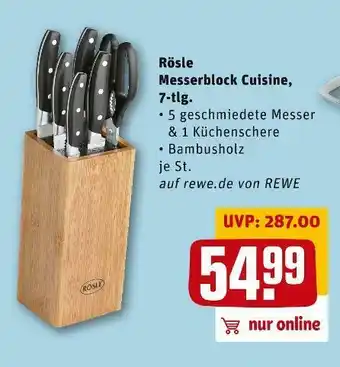 REWE Rösle messerblock cuisine Angebot