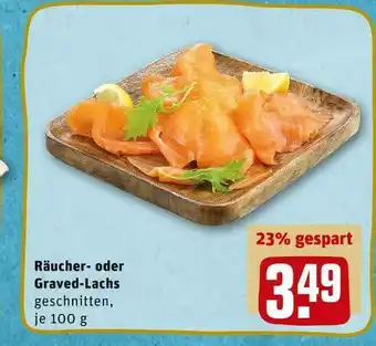 REWE Räucher- oder graved-lachs Angebot