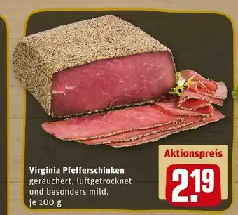 REWE Virginia pfefferschinken Angebot