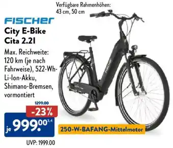 Aldi Nord FISCHER City E-Bike Cita 2.2l Angebot