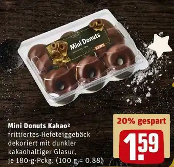 REWE Brot & mehr mini donuts kakao Angebot