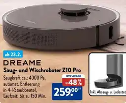 Aldi Nord DREAME Saug- und Wischroboter Z10 Pro Angebot