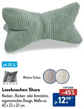 Aldi Nord MAGMA Leseknochen Shara Angebot