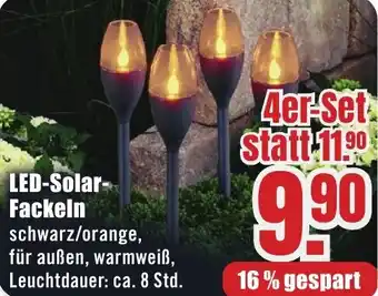 B1 Discount Baumarkt LED-Solar Fackeln Angebot