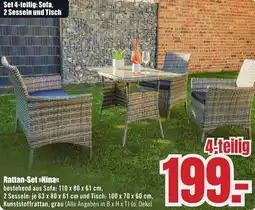 B1 Discount Baumarkt Rattan-Set Nina Angebot