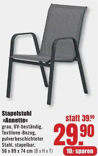 B1 Discount Baumarkt Stapelstuhl Annette Angebot