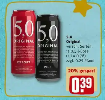 REWE 5,0 original Angebot