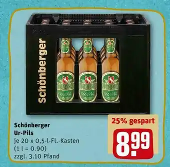 REWE Schönberger ur-pils Angebot