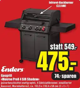 B1 Discount Baumarkt Enders Gasgrill Monroe ProX 4 SIR Shadow Angebot