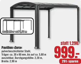 B1 Discount Baumarkt Pavillon Zora Angebot