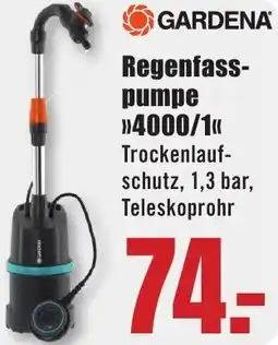 B1 Discount Baumarkt GARDENA Regenfasspumpe 4000/1 Angebot