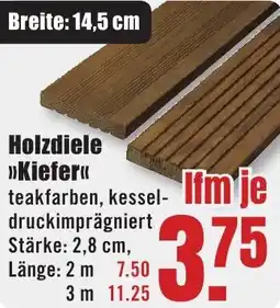 B1 Discount Baumarkt Holzdiele Kiefer Angebot