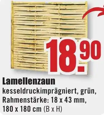 B1 Discount Baumarkt Lamellenzaun Angebot