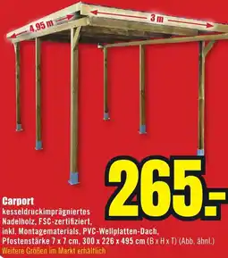 B1 Discount Baumarkt Carport Angebot