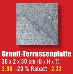 B1 Discount Baumarkt Granit-Terrassenplatte Angebot