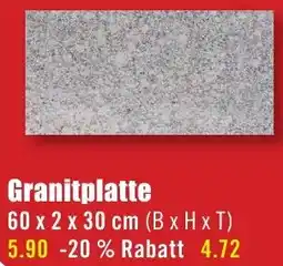 B1 Discount Baumarkt Granitplatte Angebot