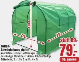 B1 Discount Baumarkt Folien Gewächshaus lglu Angebot