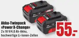 B1 Discount Baumarkt Einhell Akku-Twinpack Power X-Change Angebot