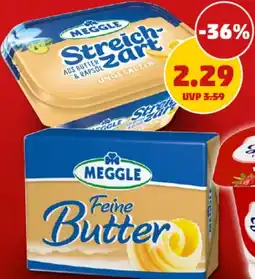 PENNY MEGGLE Streichzart ungesalzen oder Feine Butter Angebot