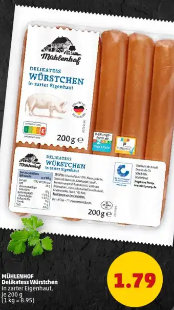 PENNY MÜHLENHOF Delikatess Würstchen Angebot