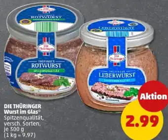 PENNY DIE THÜRINGER Wurst im Glas Angebot