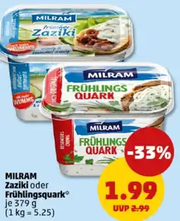 PENNY MILRAM Zaziki oder Frühlingsquark Angebot