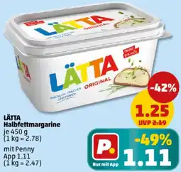 PENNY LÄTTA Halbfettmargarine Angebot