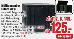 B1 Discount Baumarkt Mülltonnenbox Stora way Angebot