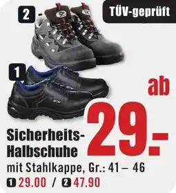 B1 Discount Baumarkt Sicherheits Halbschuhe Angebot