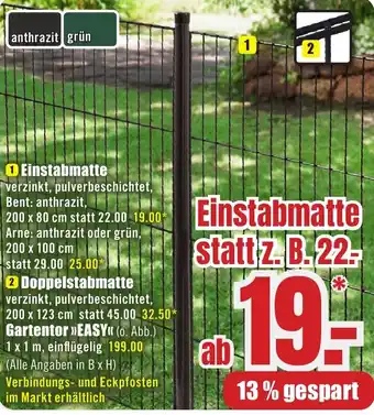 B1 Discount Baumarkt Einstabmatte Angebot