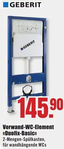 B1 Discount Baumarkt GEBERIT Vorwand-WC-Element Duofix-Basic Angebot