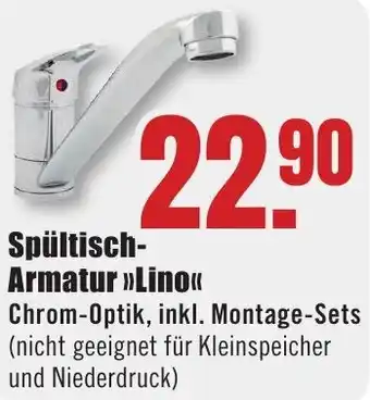 B1 Discount Baumarkt Spültisch Armatur Lino Angebot