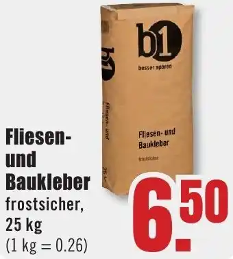 B1 Discount Baumarkt b1 Fliesen- und Baukleber Angebot