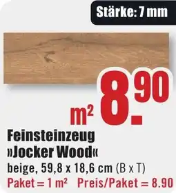 B1 Discount Baumarkt Feinsteinzeug Jocker Wood Angebot