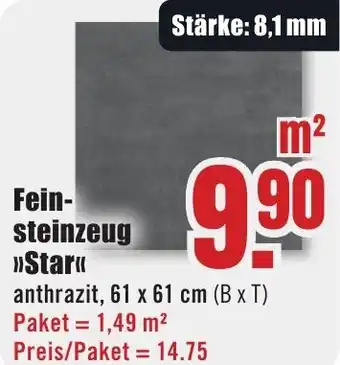 B1 Discount Baumarkt Feinsteinzeug Star Angebot