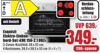 B1 Discount Baumarkt Exquisit Elektro-Einbauherd-Set EHE 156-2.1 UBZ Angebot