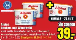 B1 Discount Baumarkt Alpina Decken- und Wandweiß Angebot