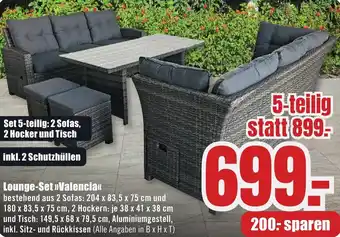 B1 Discount Baumarkt Lounge-Set Valencia Angebot