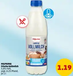 PENNY MILPRIMA Frische Vollmilch Angebot